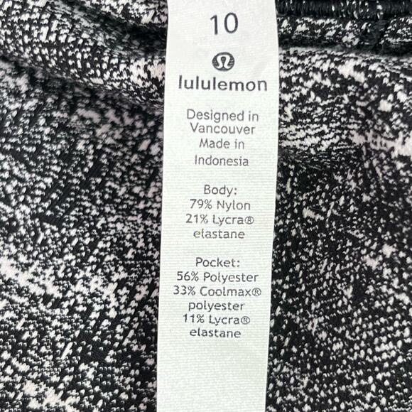Lululemon Pullover Forever Endeavour Long Sleeve Size 10 Rush Jacquard Black Whi - Picture 5 of 13